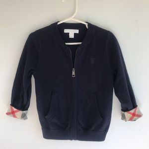 Burberry Jaxson Zip-Front Cotton Cardigan